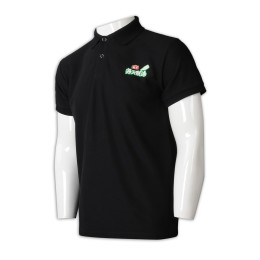 P1134 訂購員工工作Polo恤 設計撞色胸筒Polo恤 Polo恤製衣廠      黑色 P1134 訂購員工工作Polo恤 設計撞色胸筒Polo恤 Polo恤製衣廠      黑色